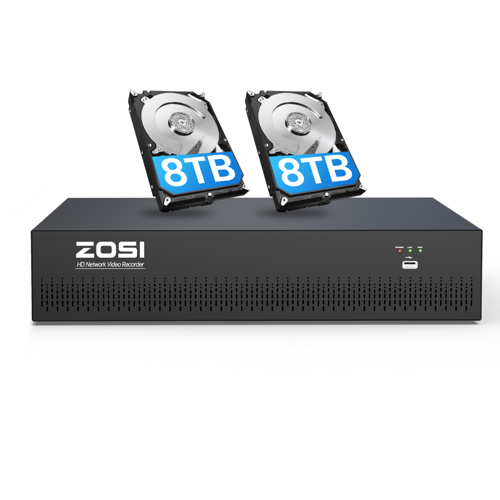 4K 64 Channel Network Video Recorder, Work with PoE Security Camera(No hard drive included)
