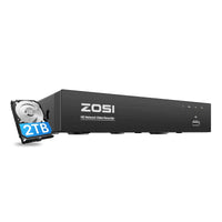 4K 8 Channel PoE NVR + 2TB Hard Drive