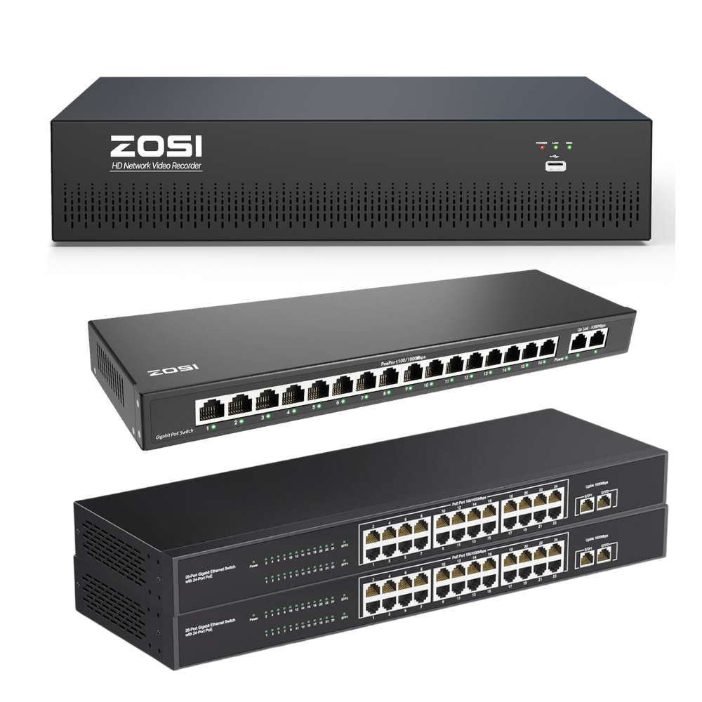 4K 64 Channel Network Video Recorder, Work with PoE Security Camera(No hard drive included)