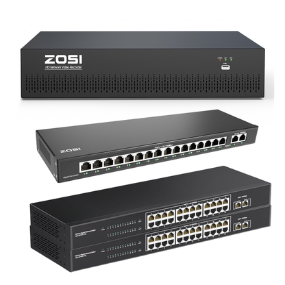 4K 64 Channel Network Video Recorder, Work with PoE Security Camera(No hard drive included)