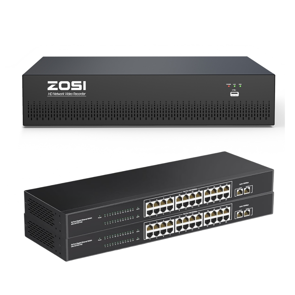 4K 64 Channel Network Video Recorder, Work with PoE Security Camera(No hard drive included)
