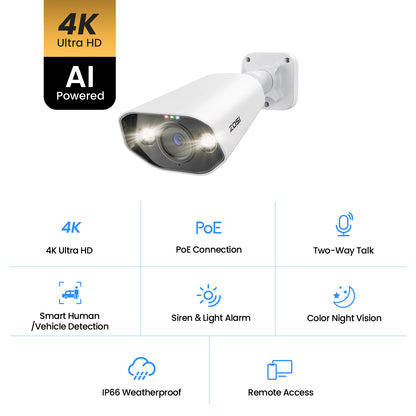 C182 4K 8-Channel PoE Security System + 2TB Hard Drive