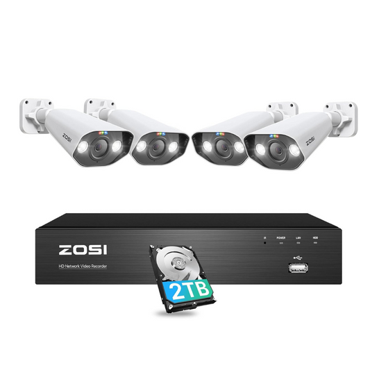 C182 4K 8-Channel PoE Security System + 2TB Hard Drive