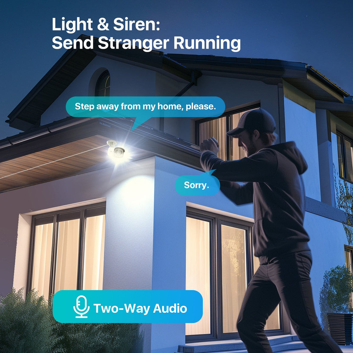 C186A 4K 8-Channel PoE Security System with Color Night Vision + 2TB Hard Drive