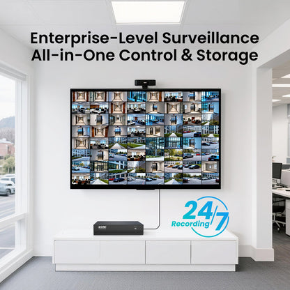 4K 64 Channel Network Video Recorder, Work with PoE Security Camera(No hard drive included)
