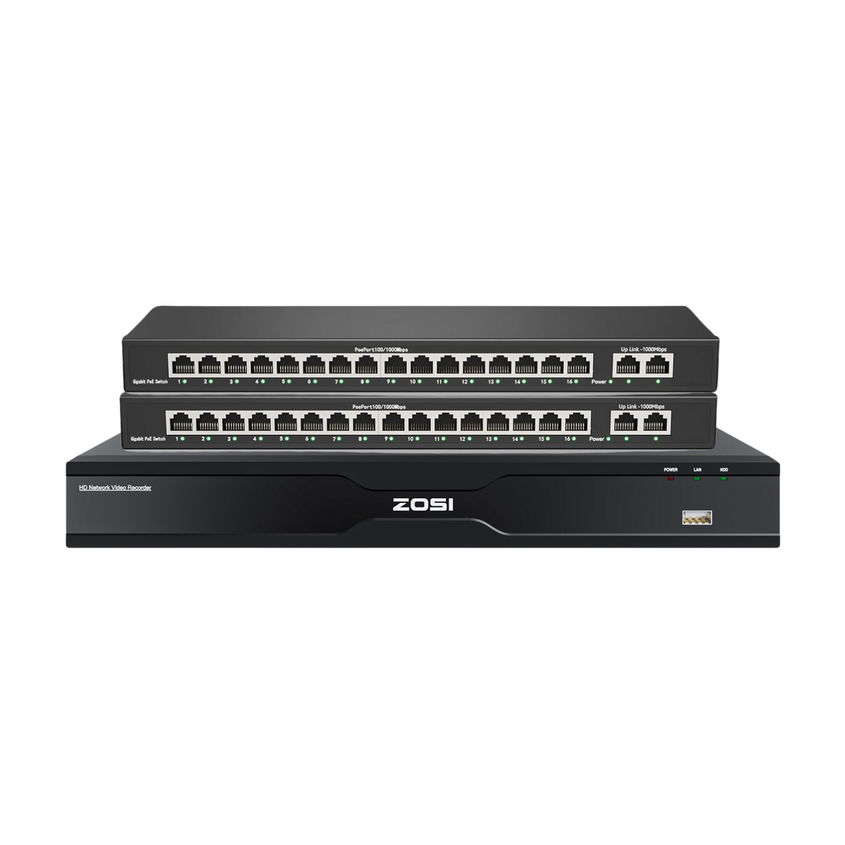 4K 32 Channel Network Video Recorder, Work with PoE Security Camera