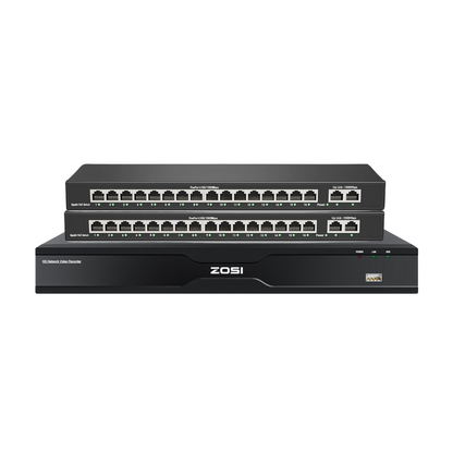 4K 32 Channel Network Video Recorder, Work with PoE Security Camera