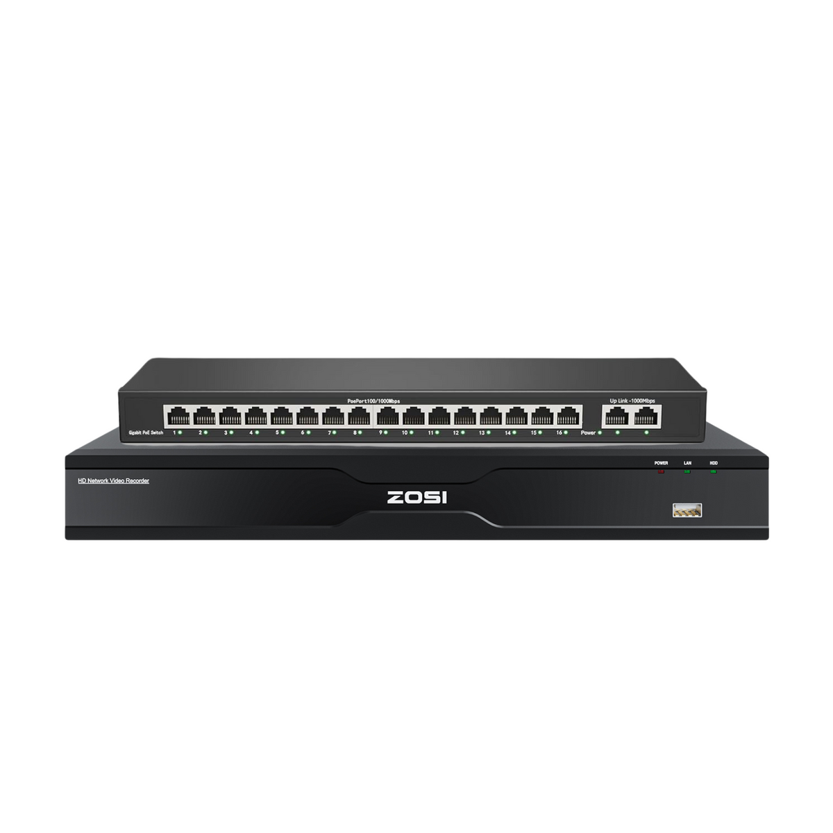 4K 32 Channel Network Video Recorder, Work with PoE Security Camera